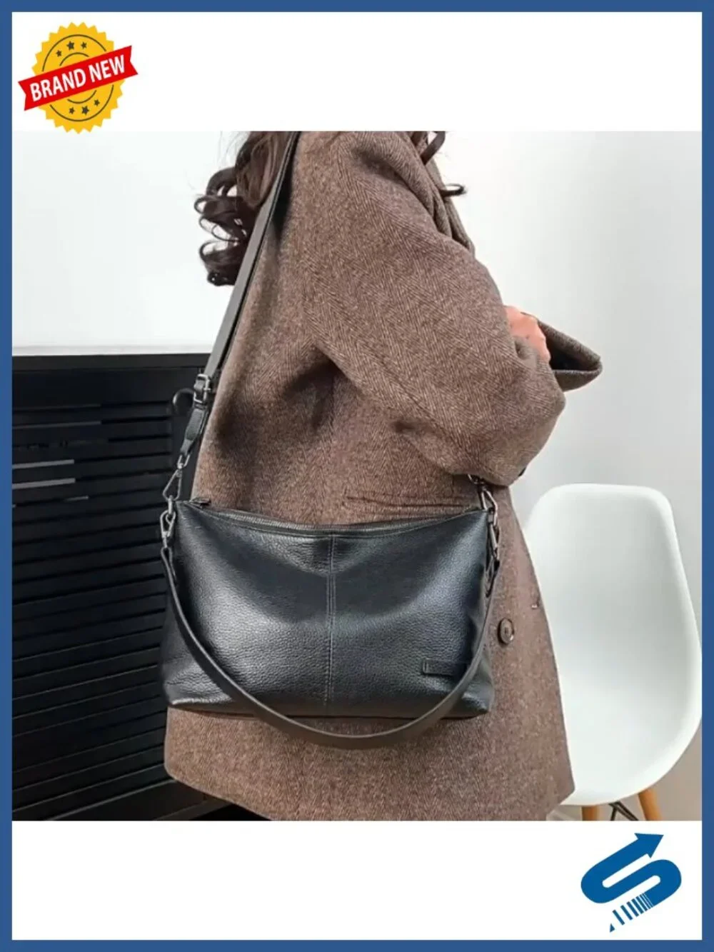 Genuine Leather Hobo Bag for Women Large Shoulder Purse Crossbody Trending